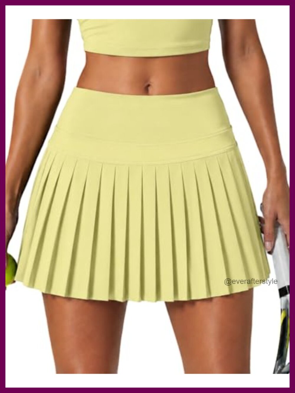 Pleated Tennis Skirt Skort with Pockets High-Waisted Athletic Golf
